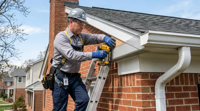 Galvanized Hardware Cloth Soffit Mesh Installation